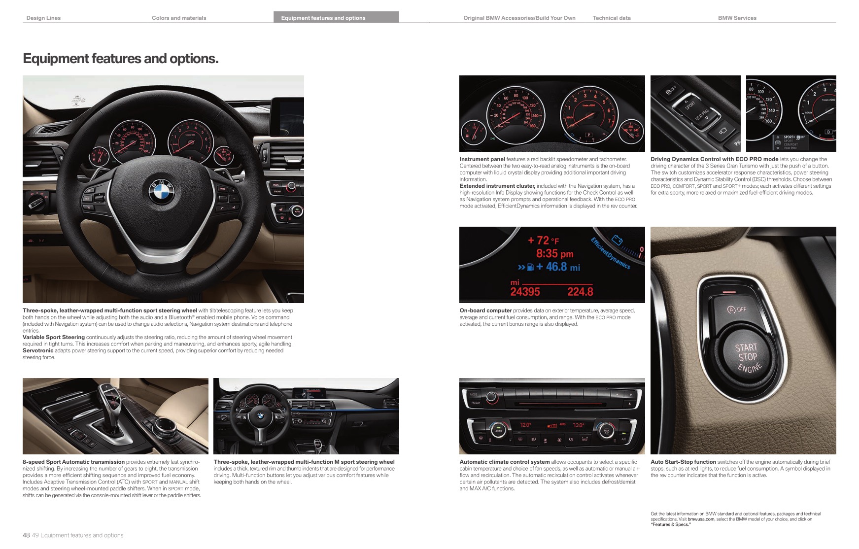 2014 BMW 3-Series GT Brochure Page 26